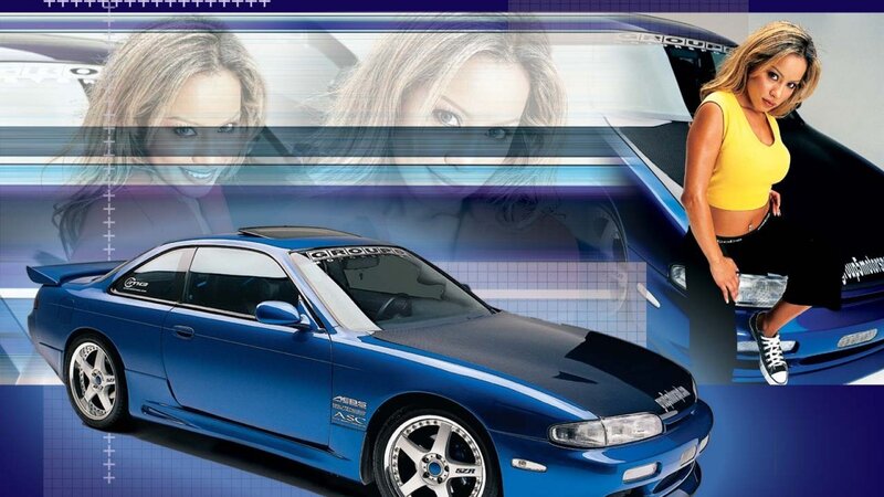 Blue Sports Car — Dynamic, Illustration