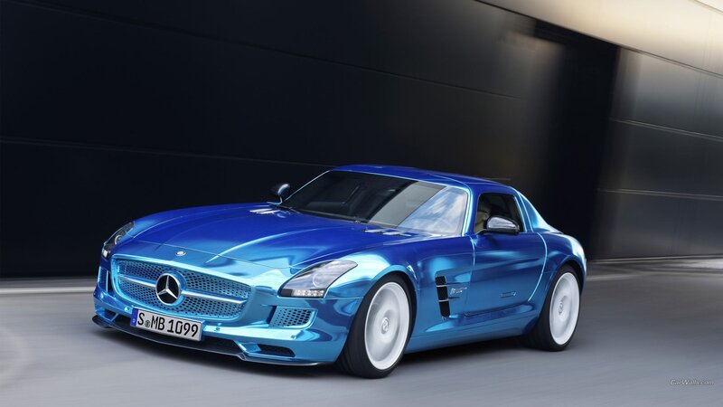 Blue Sports Car — Dynamic, Photograph, License Plate, Tunnel