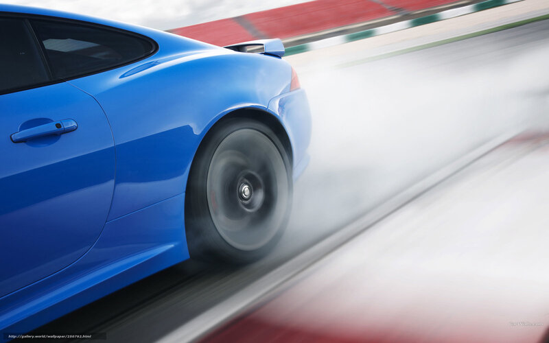 Blue Sports Car — Dynamic, Photograph, Tire