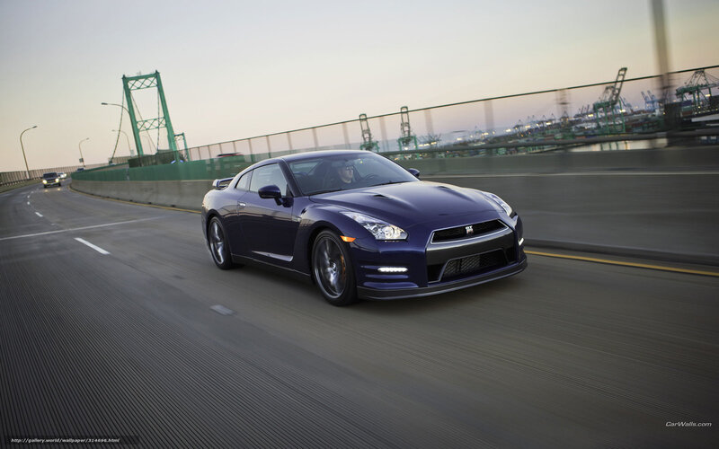 Blue Sports Car — Dynamic, Sunset, Photograph, Bridge