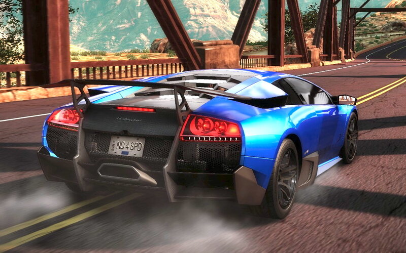 Blue Sports Car — Dynamic