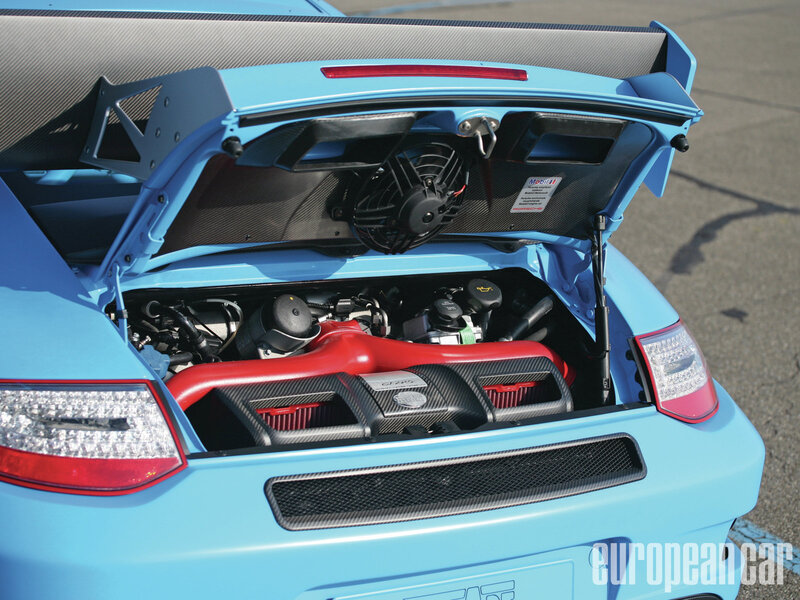 Blue Sports Car Engine — Light Blue