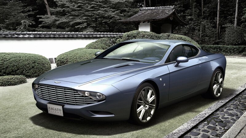Blue Sports Car — Gray, Serene