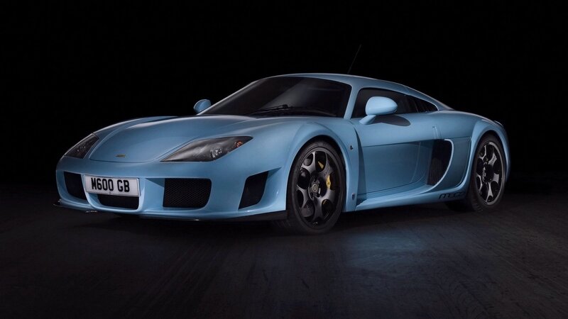 blue sports car in studio