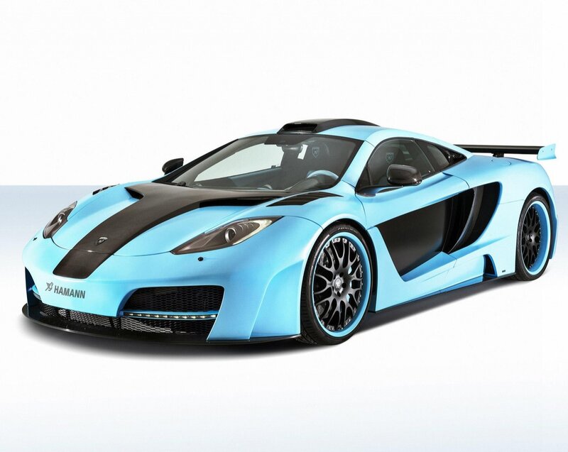 Blue Sports Car — Light Blue, Dynamic