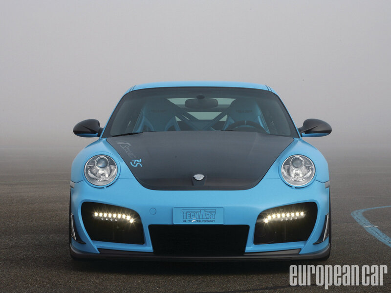 Blue Sports Car — Misty