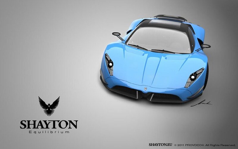 Blue Sports Car — Modern