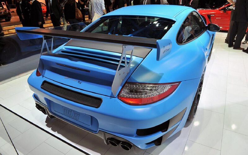 Blue Sports Car — Neutral, Photograph, People, Show Floor