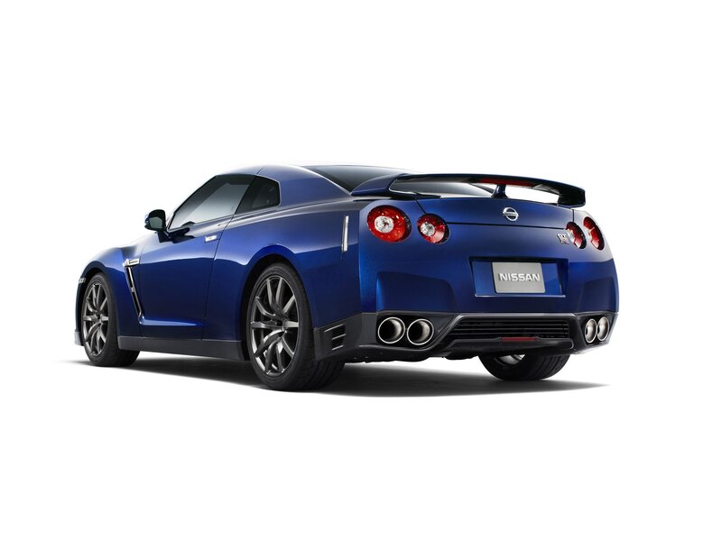 Blue Sports Car — Neutral, Photograph, Rear Spoiler
