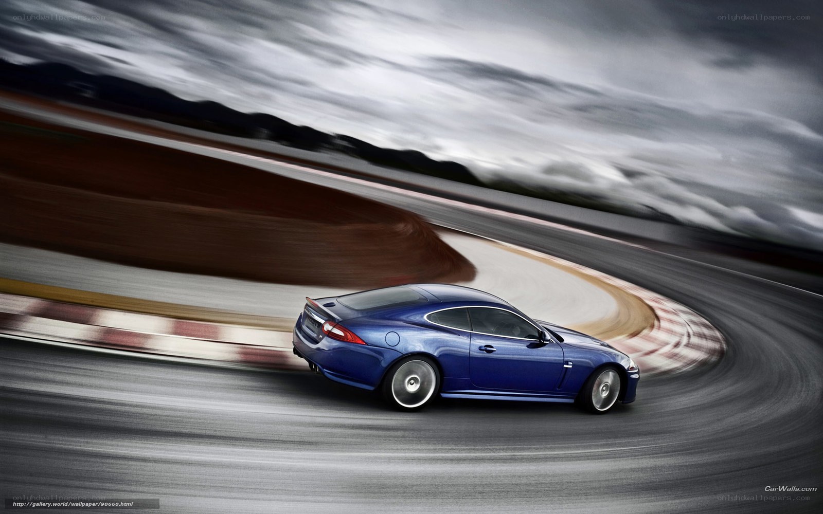 blue sports car on racetrack