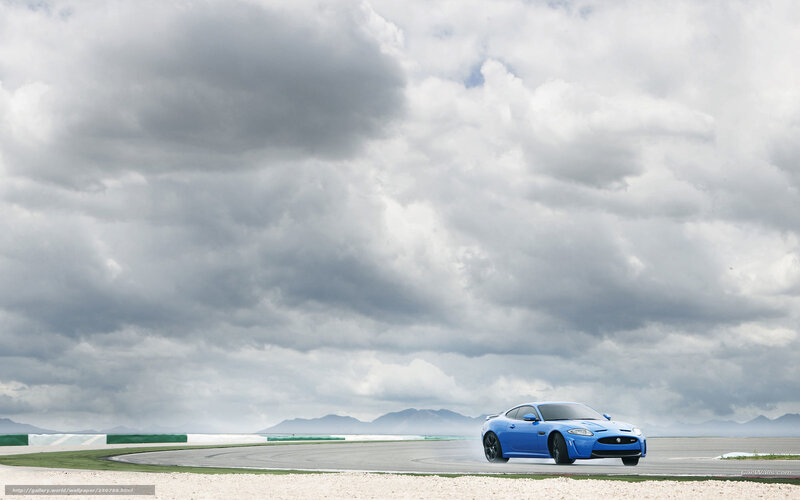 Blue Sports Car on Track — Dramatic, Photograph