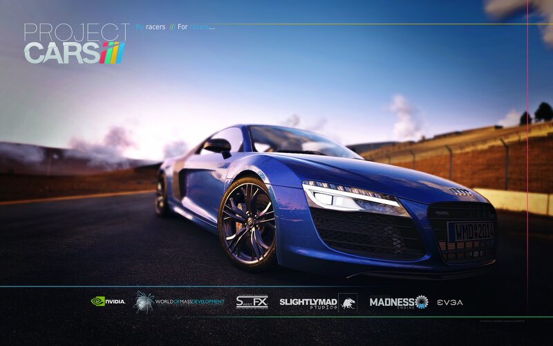 Blue Sports Car on Track — Dramatic, Sunset