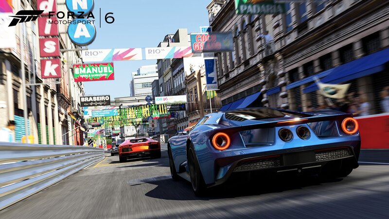 Blue Sports Car Racing — Dynamic