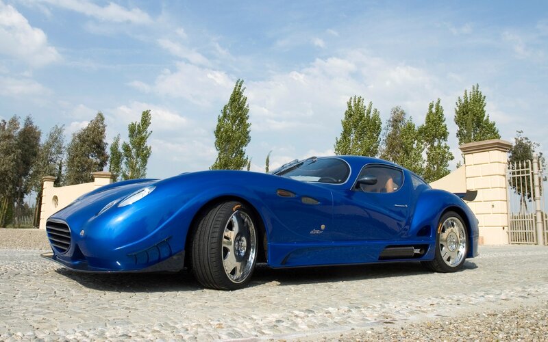Blue Sports Car — Serene, Afternoon, Photograph, Trees