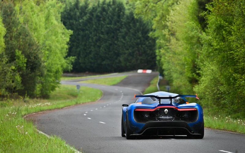 Blue Sports Car — Serene, Spring