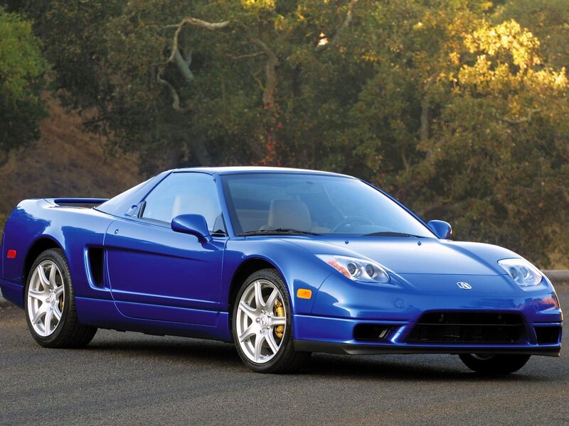 Blue Sports Car — Serene, Trees