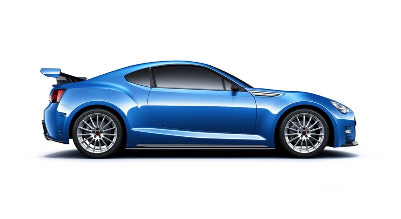 blue sports car side view