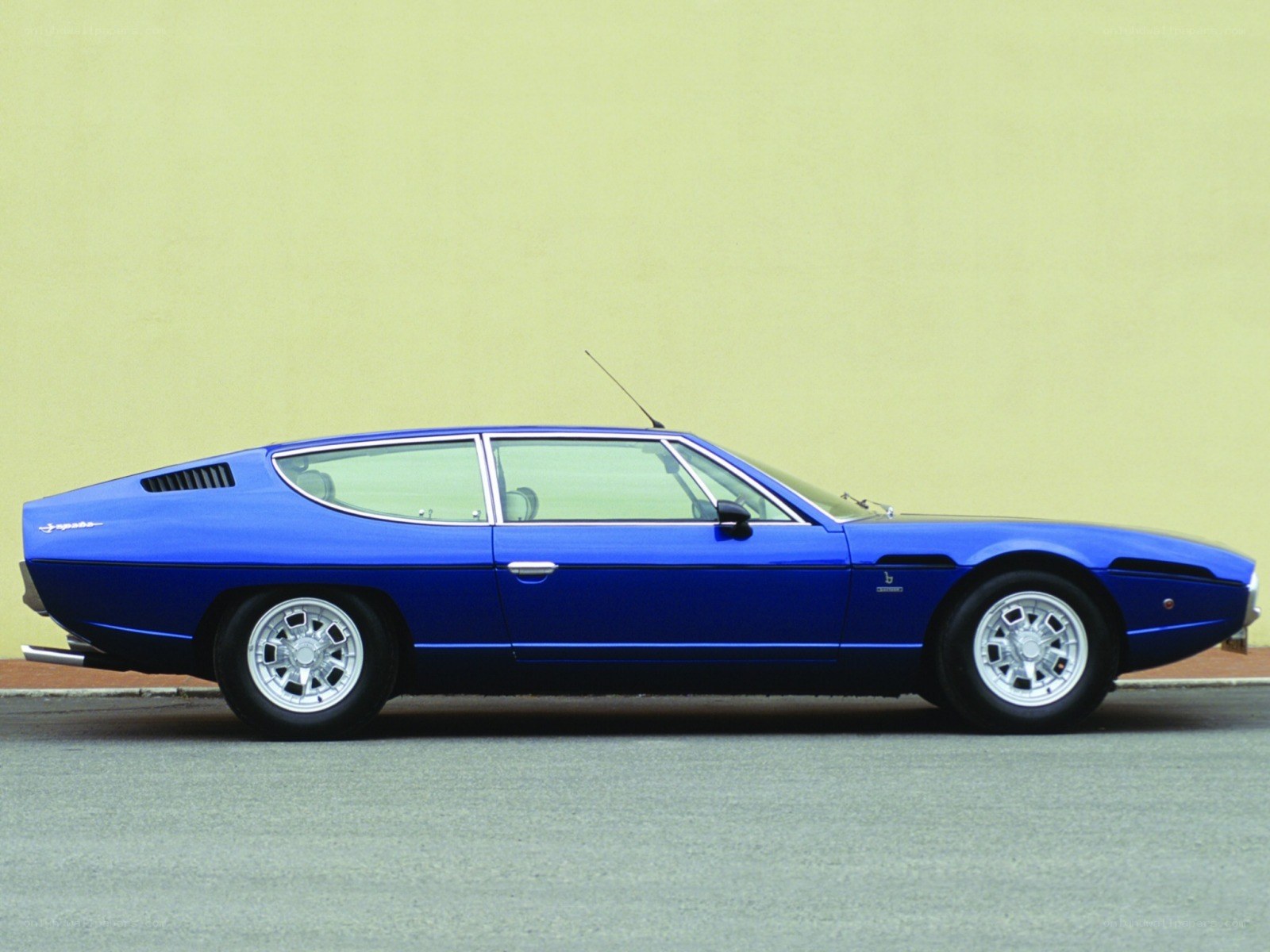 blue sports car side view