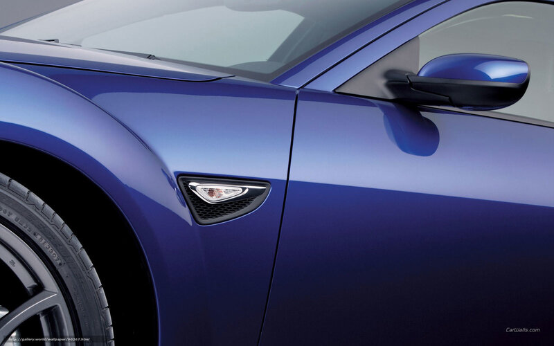 blue sports car side view