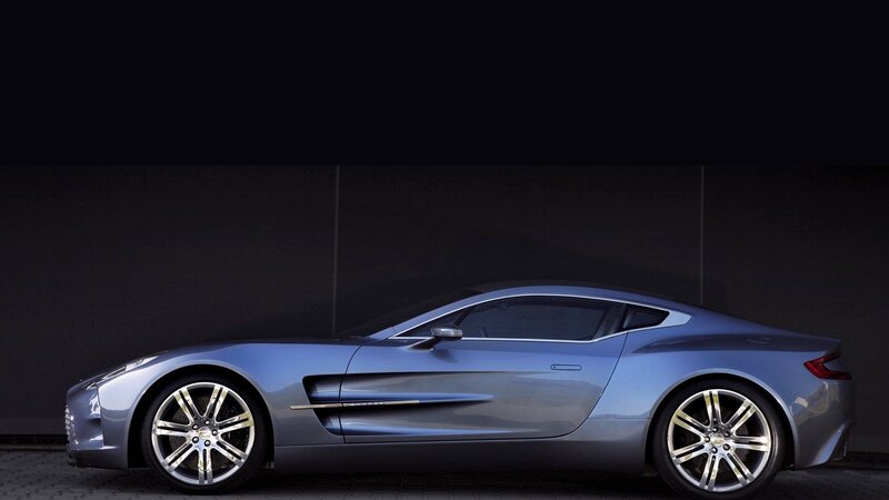 blue sports car side view