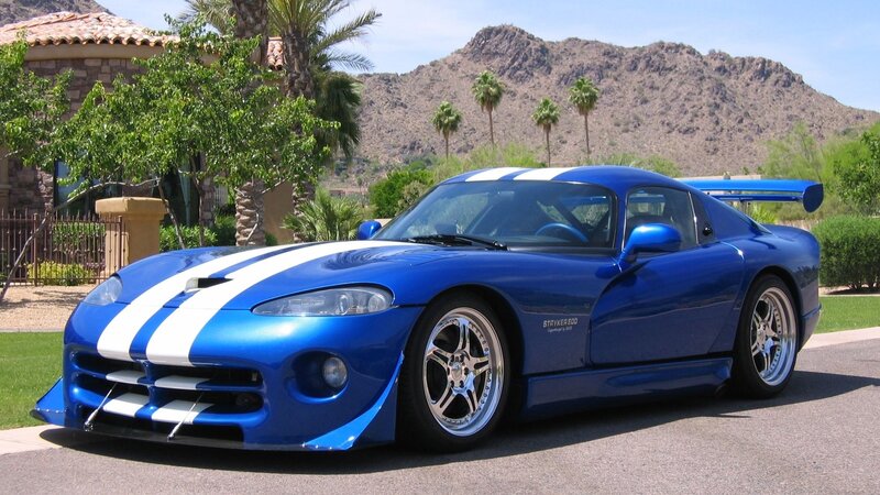 Blue Sports Car — Sunny