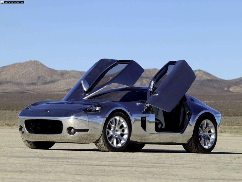 blue sports car with gull-wing doors