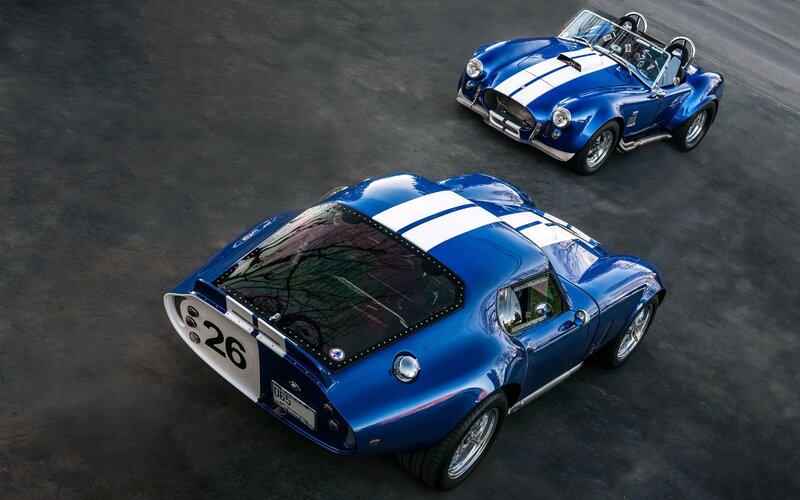 Blue Sports Cars — Dramatic
