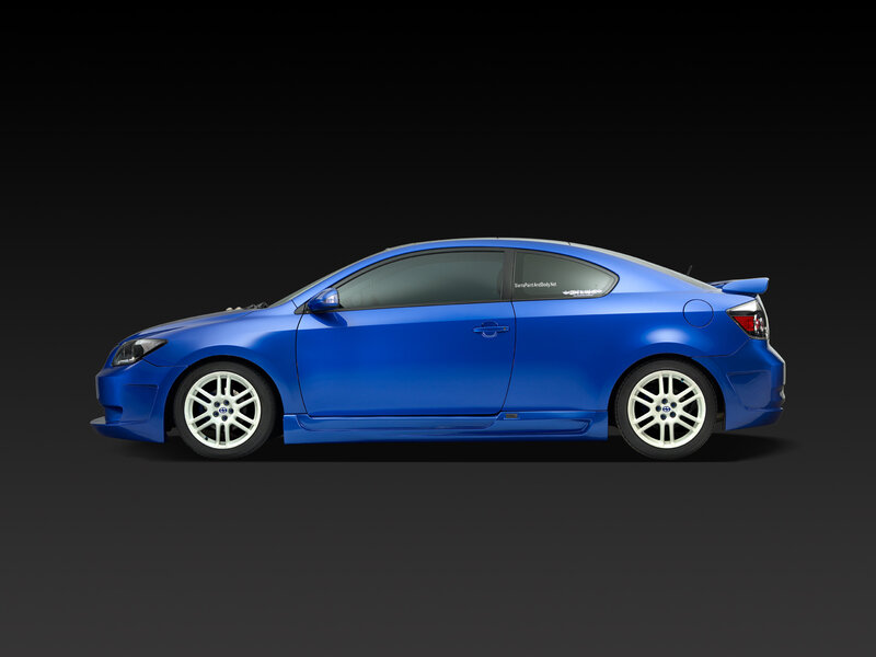 blue sports coupe car