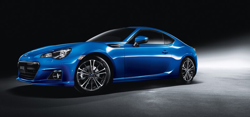 Blue Sports Coupe — Dramatic