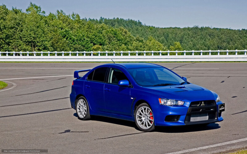Blue Sports Sedan