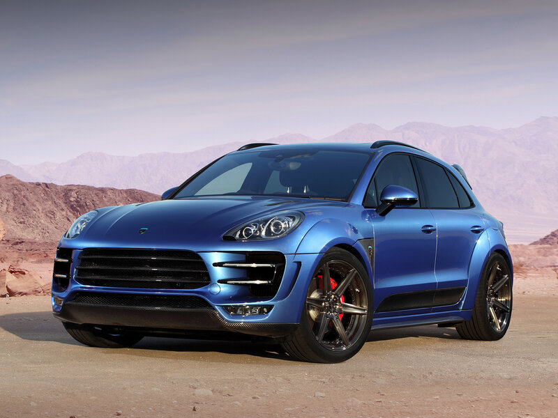 Blue Sports Utility Vehicle