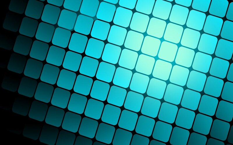 Blue Square Grid Pattern — Cool