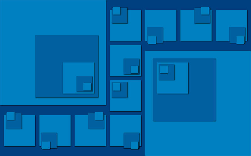 Blue square pattern
