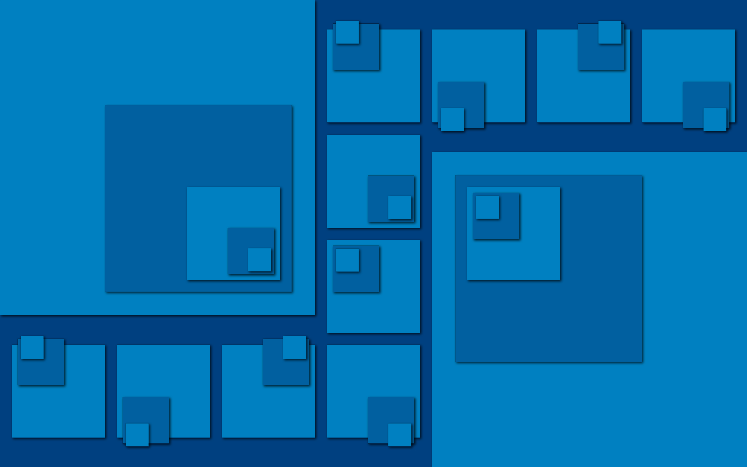 Blue square pattern