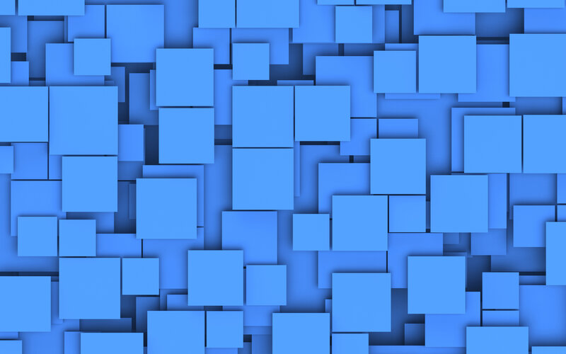 Blue Square Tiles — Calm, Abstract