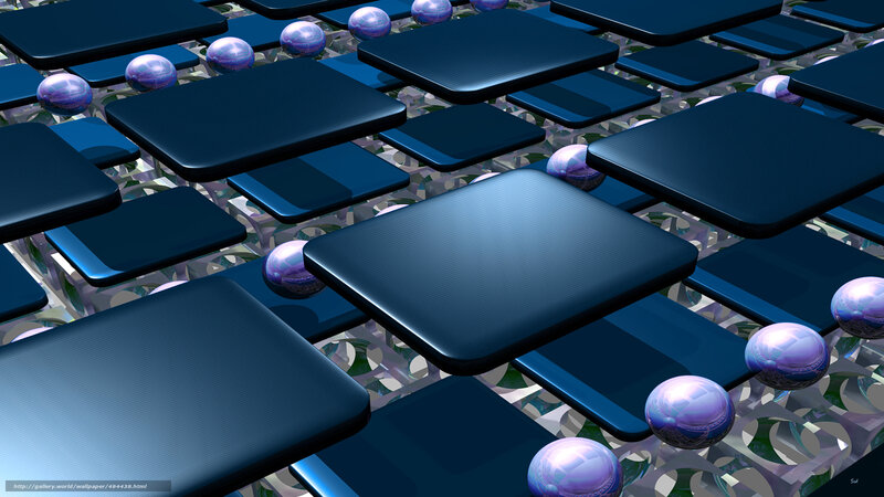 Blue Squares and Purple Spheres