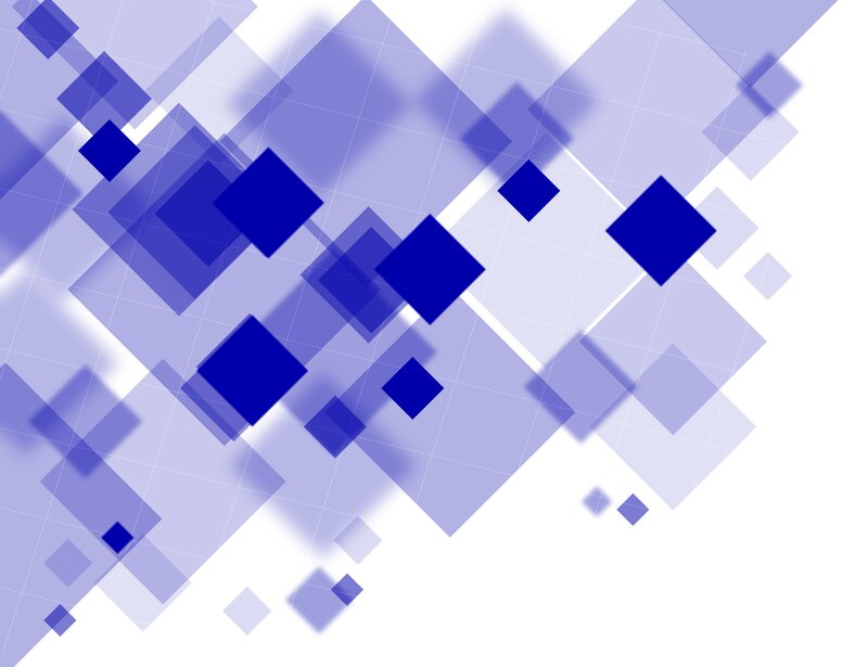 Blue Squares on White — Calm