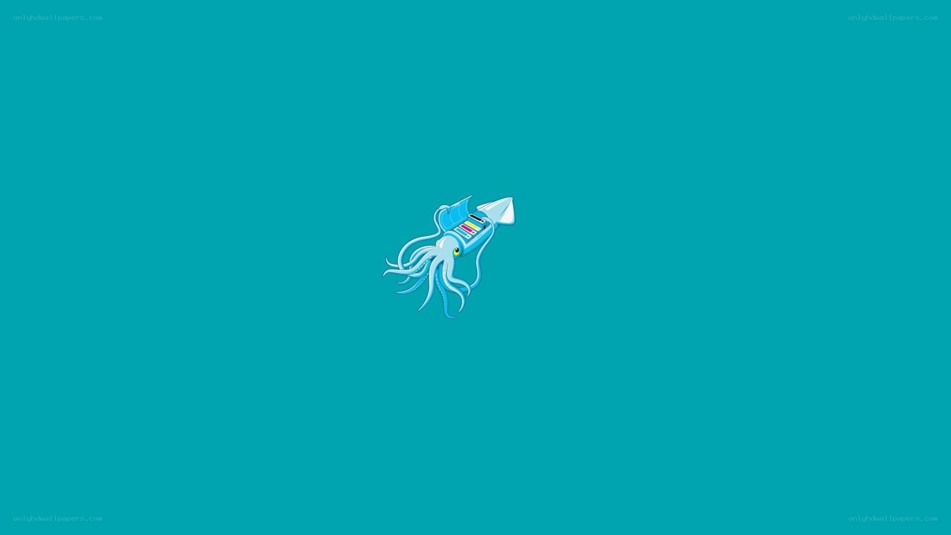 blue squid character
