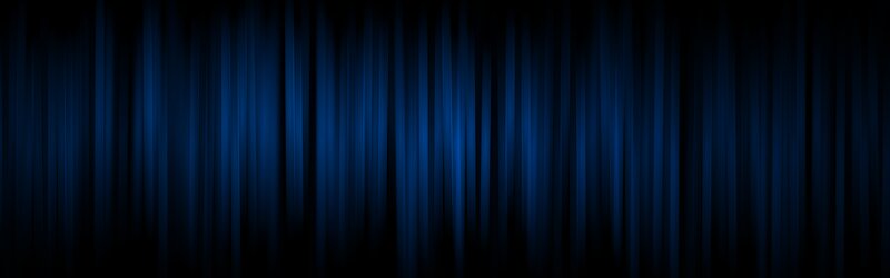 Blue Stage Curtain
