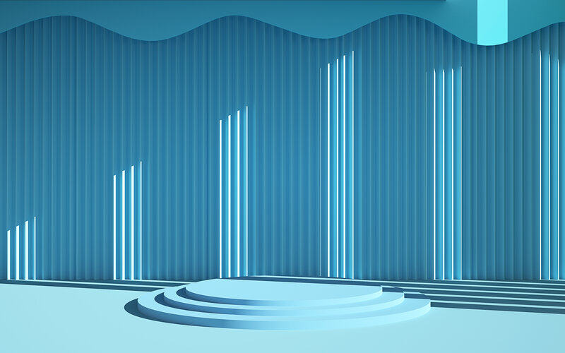 Blue Stage Platform