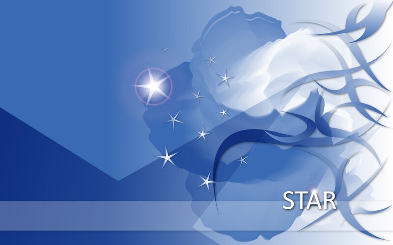 blue star abstract background