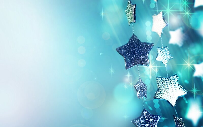 blue star decorations