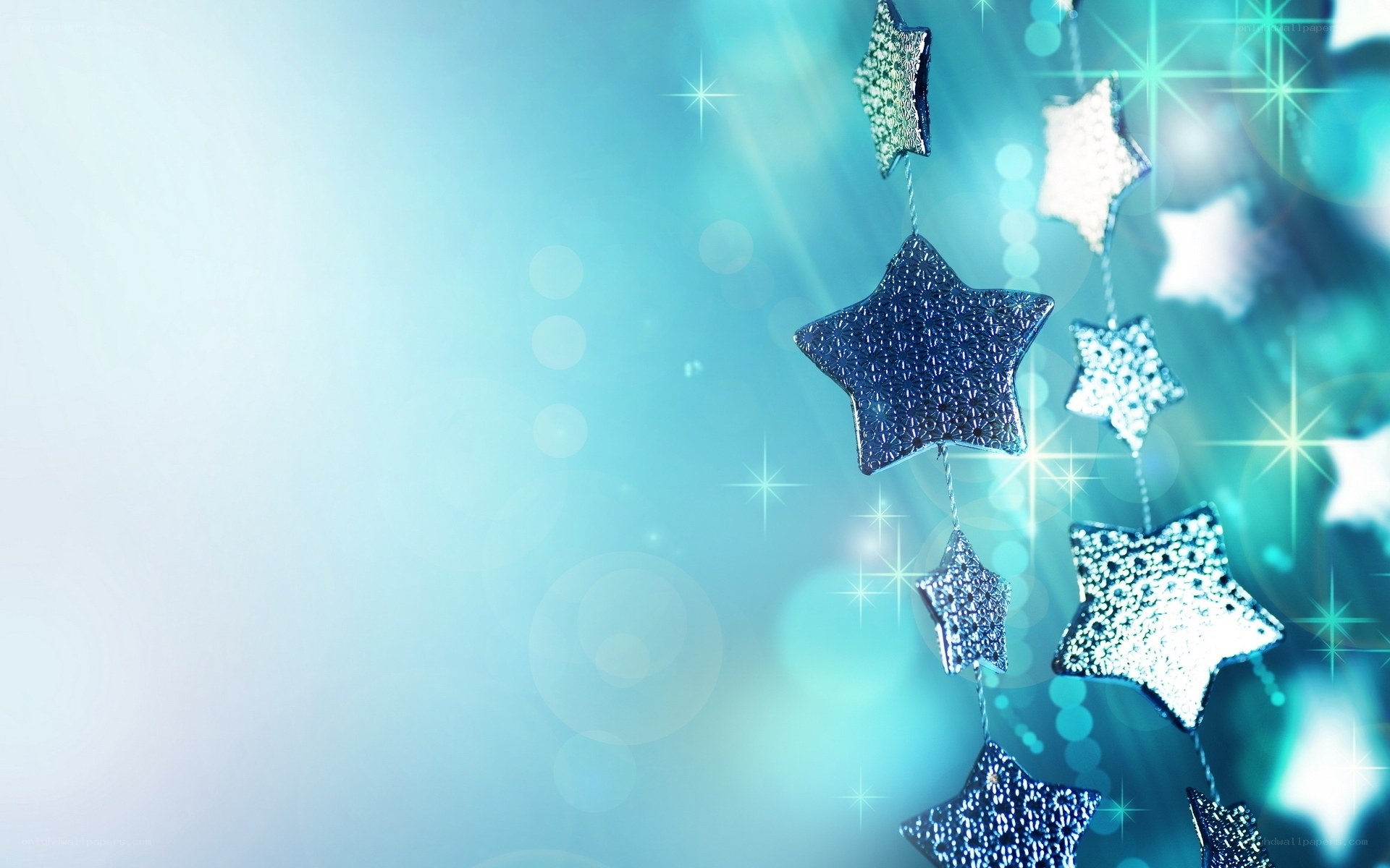 blue star decorations