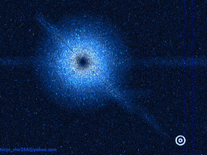 blue star field image