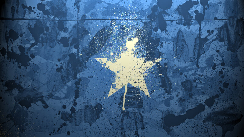 blue star grunge background