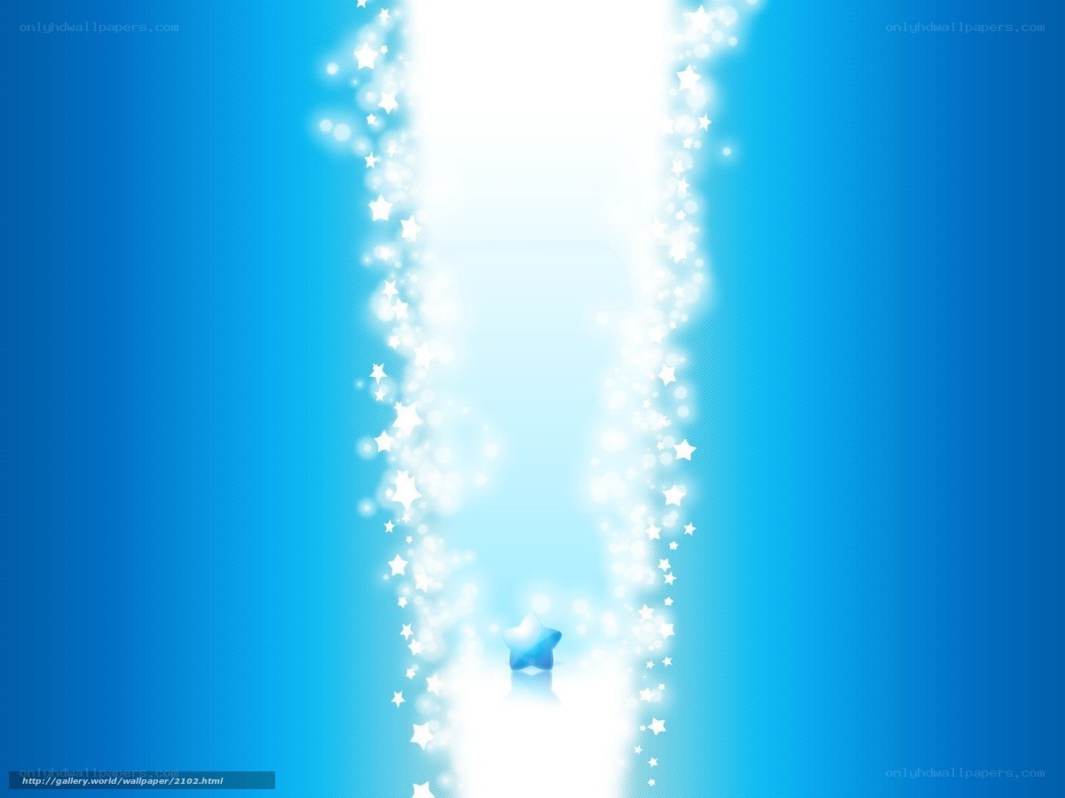 Blue star light trail