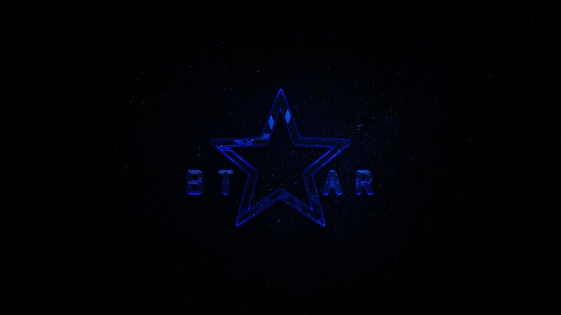 Blue Star Logo — Black, Dark