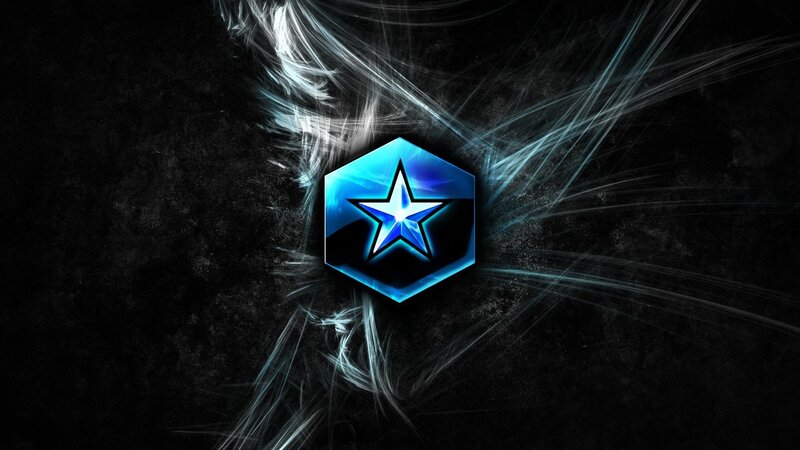 Blue Star Logo — Black