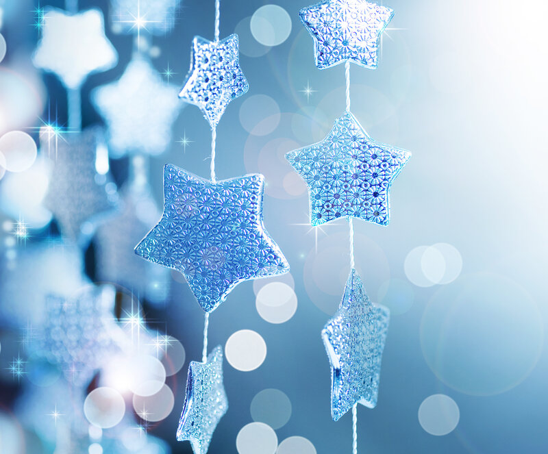 Blue Star Ornaments