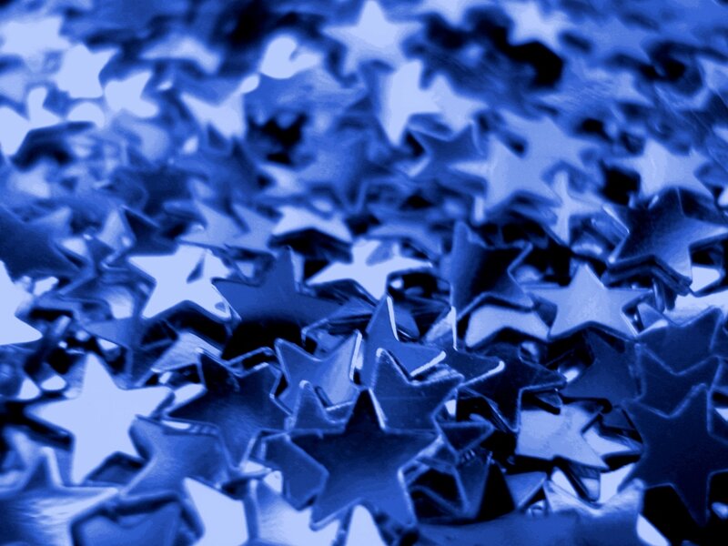 Blue Star-shaped Confetti